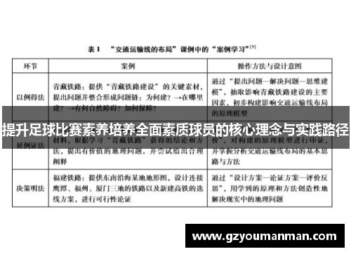 提升足球比赛素养培养全面素质球员的核心理念与实践路径